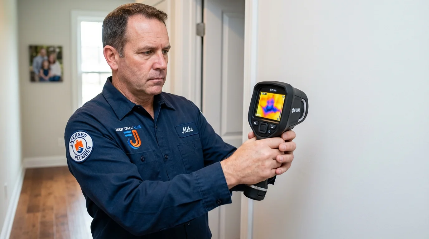 Thermal imaging leak detection by Johns Plumbing LLC in Ironton